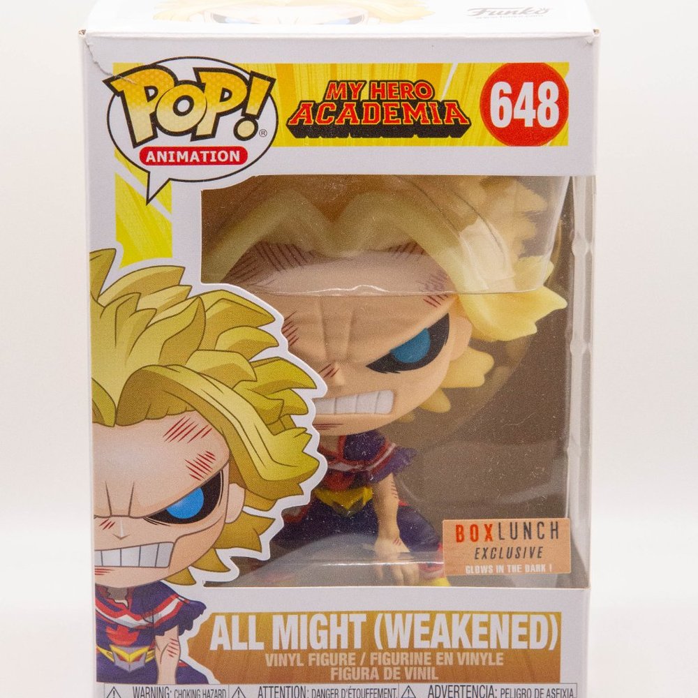 Funko Pop My Hero Academia (MHA) All Might (Weakened) (#648) Box Lunch Exclusive